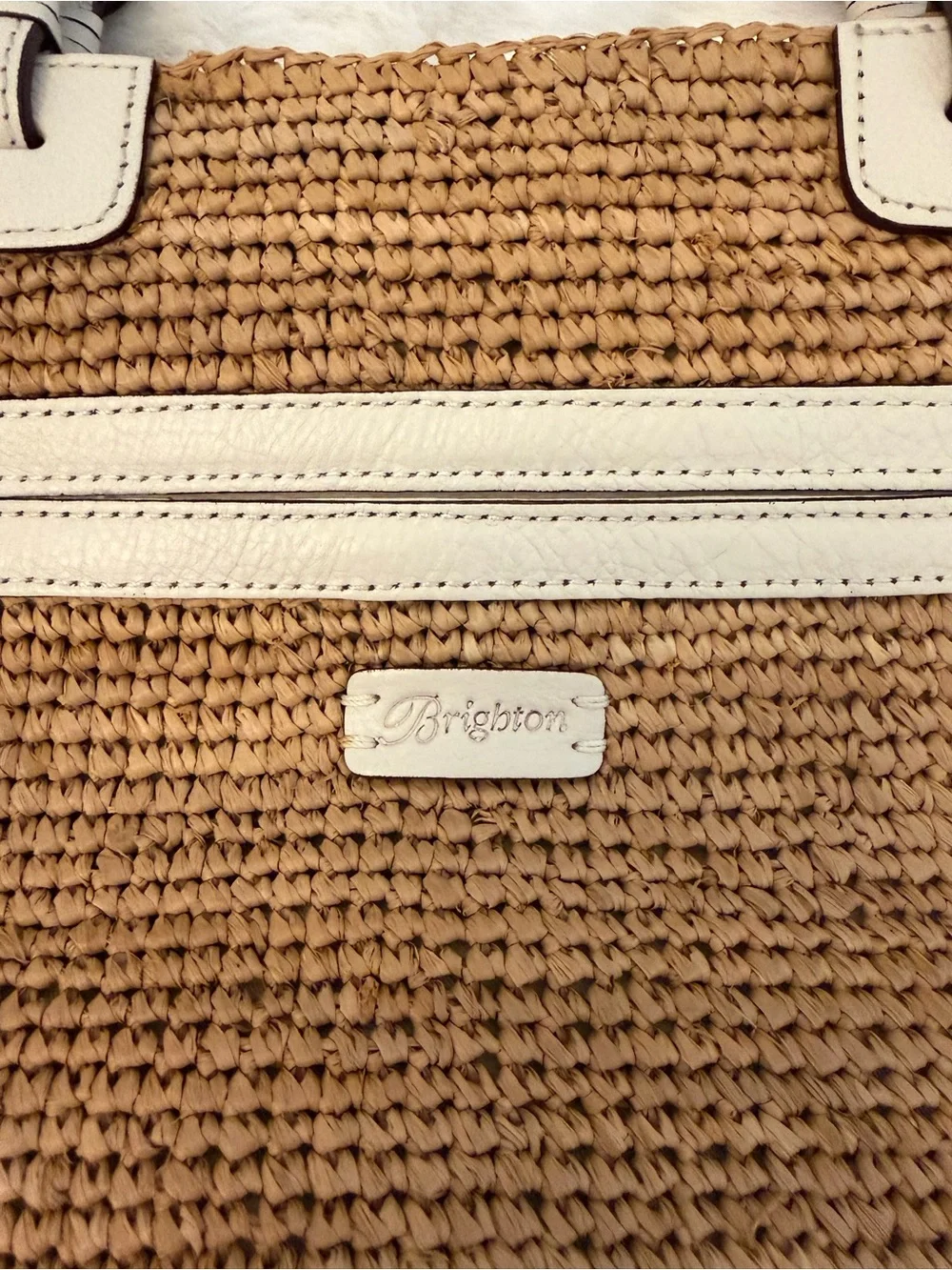 Brighton Dockside Nautical 3D Anchor Leather Appliqué Shoulder Bag Tote